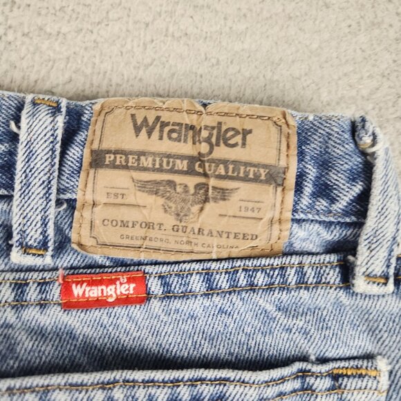Wrangler Jeans Straight Leg Workwear Denim Pants Mens 34x30 Blue Relaxed Fit - Picture 8 of 9